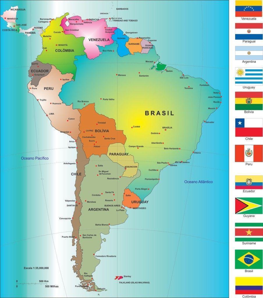 Mapa De America Del Sur Sudamerica Mapa Da America Do Sul Map Of Images Images 4316