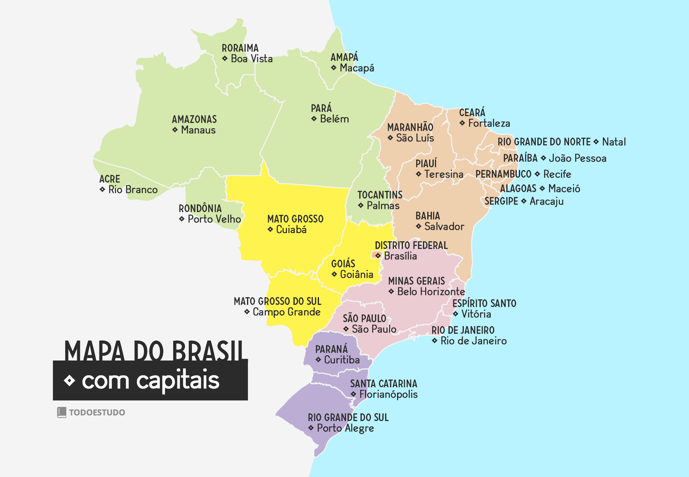 Capitais Brasileiras Lista Completa Por Estado E Regiao